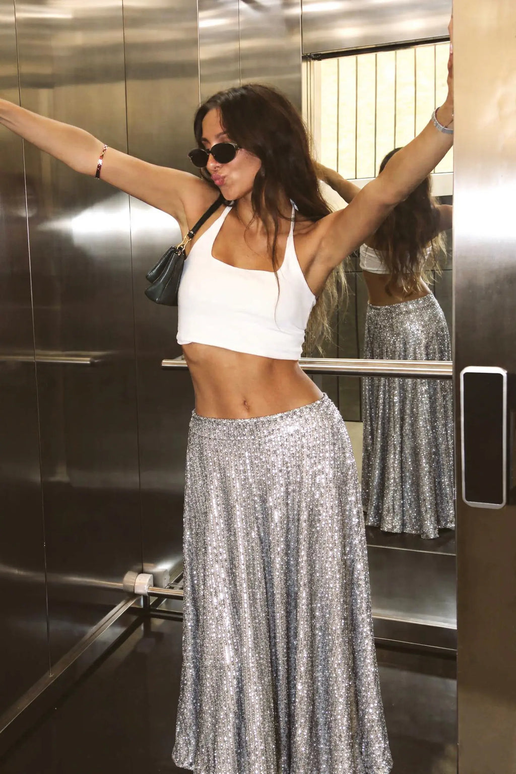 Falda Coachella Silver