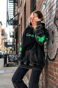 Polerón Hoodie Mafia Tendency Destroyed Green