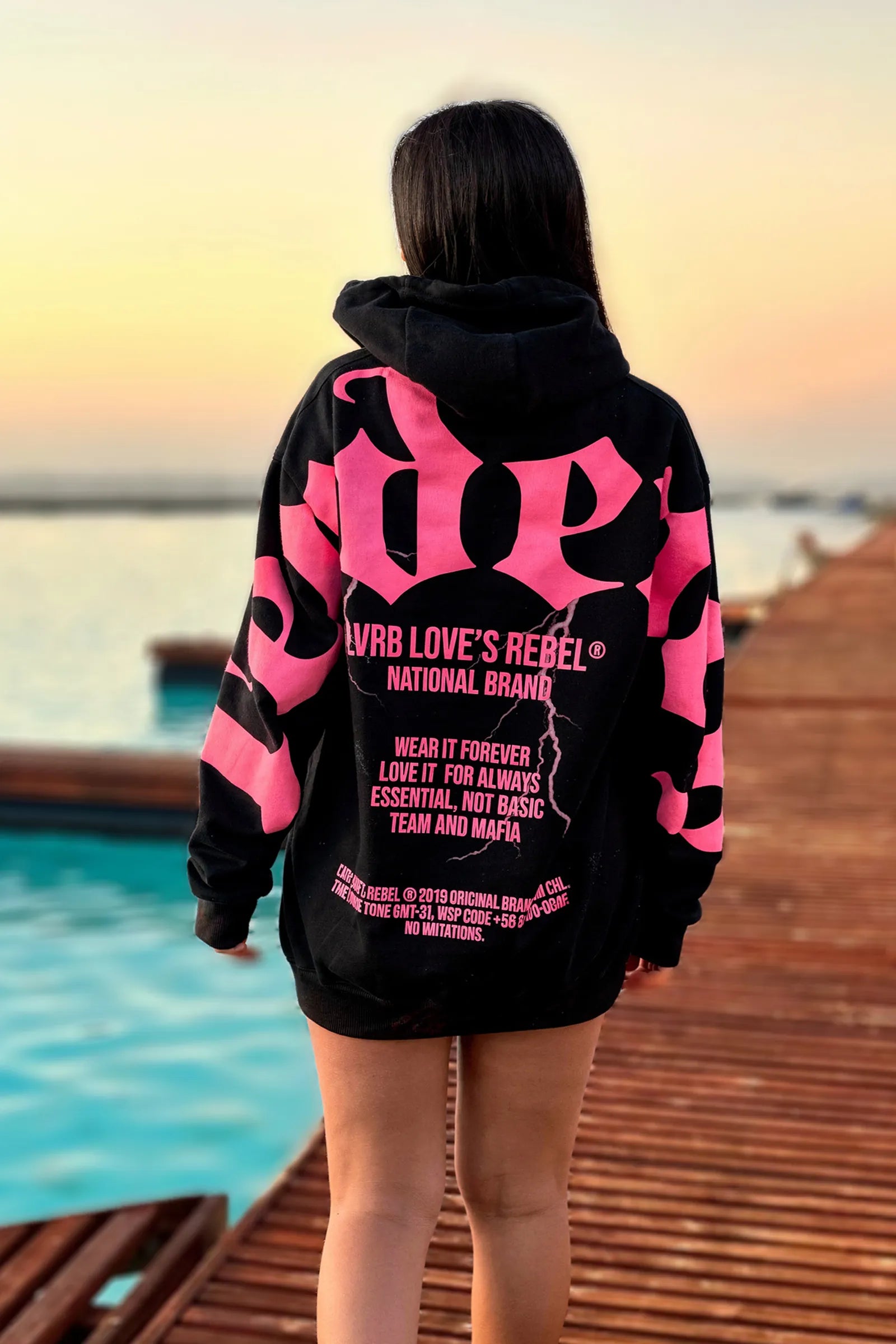 Polerón Hoodie Mafia Tendency Fucsia