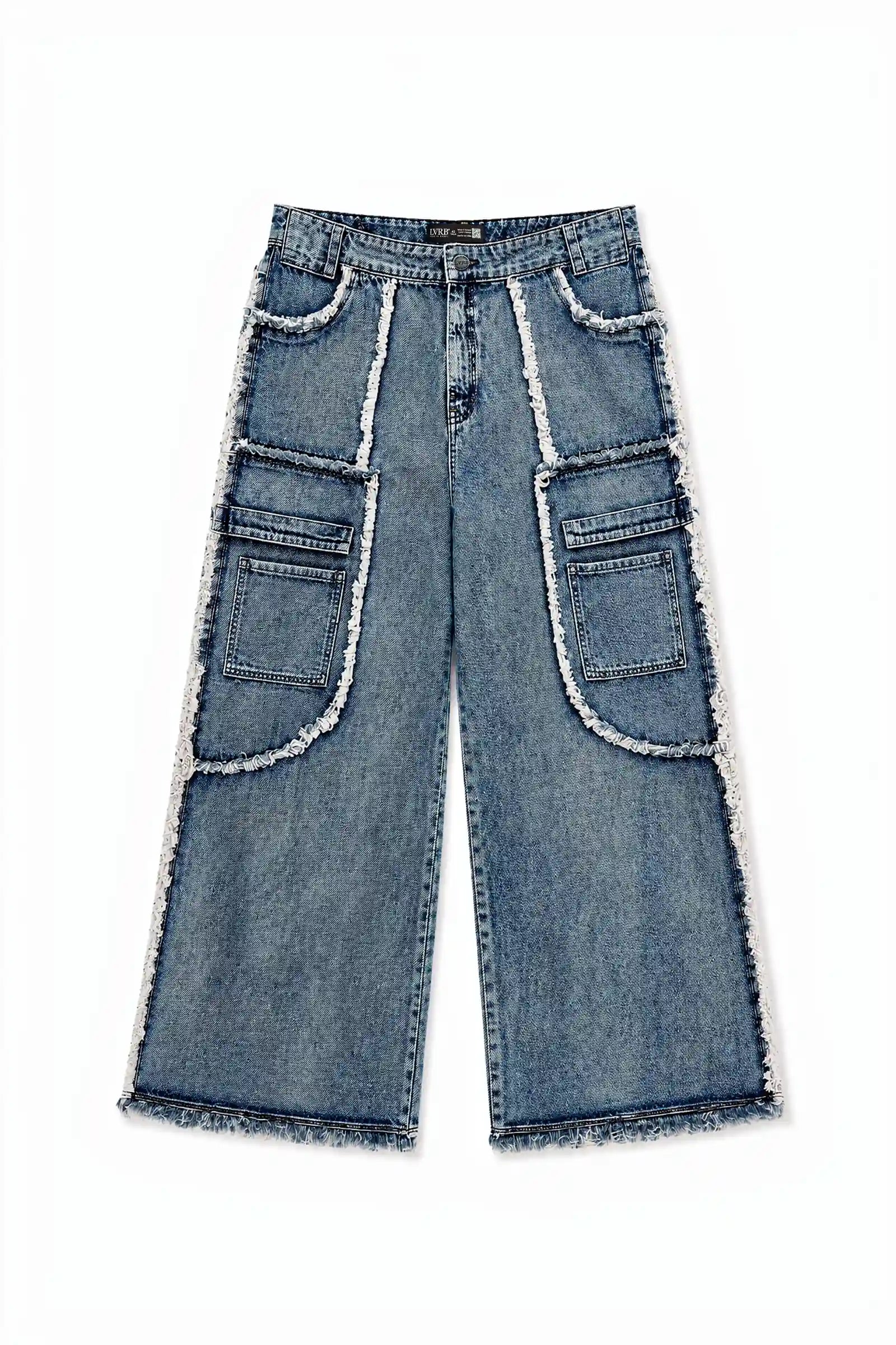 Jeans Raw Edge Acid