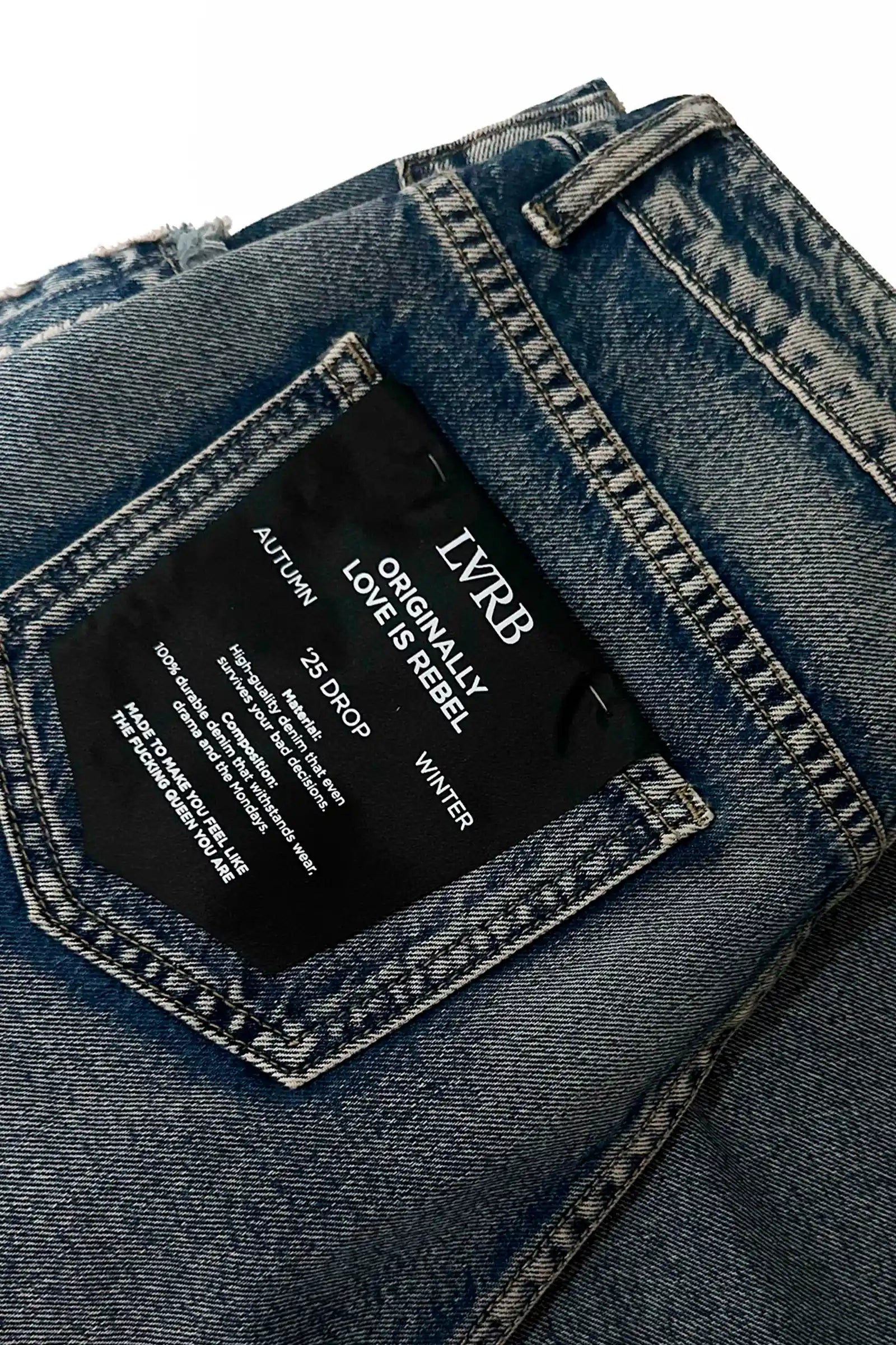 Jeans Raw Edge Iron