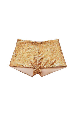 Micro Short Lentejuelas Golden