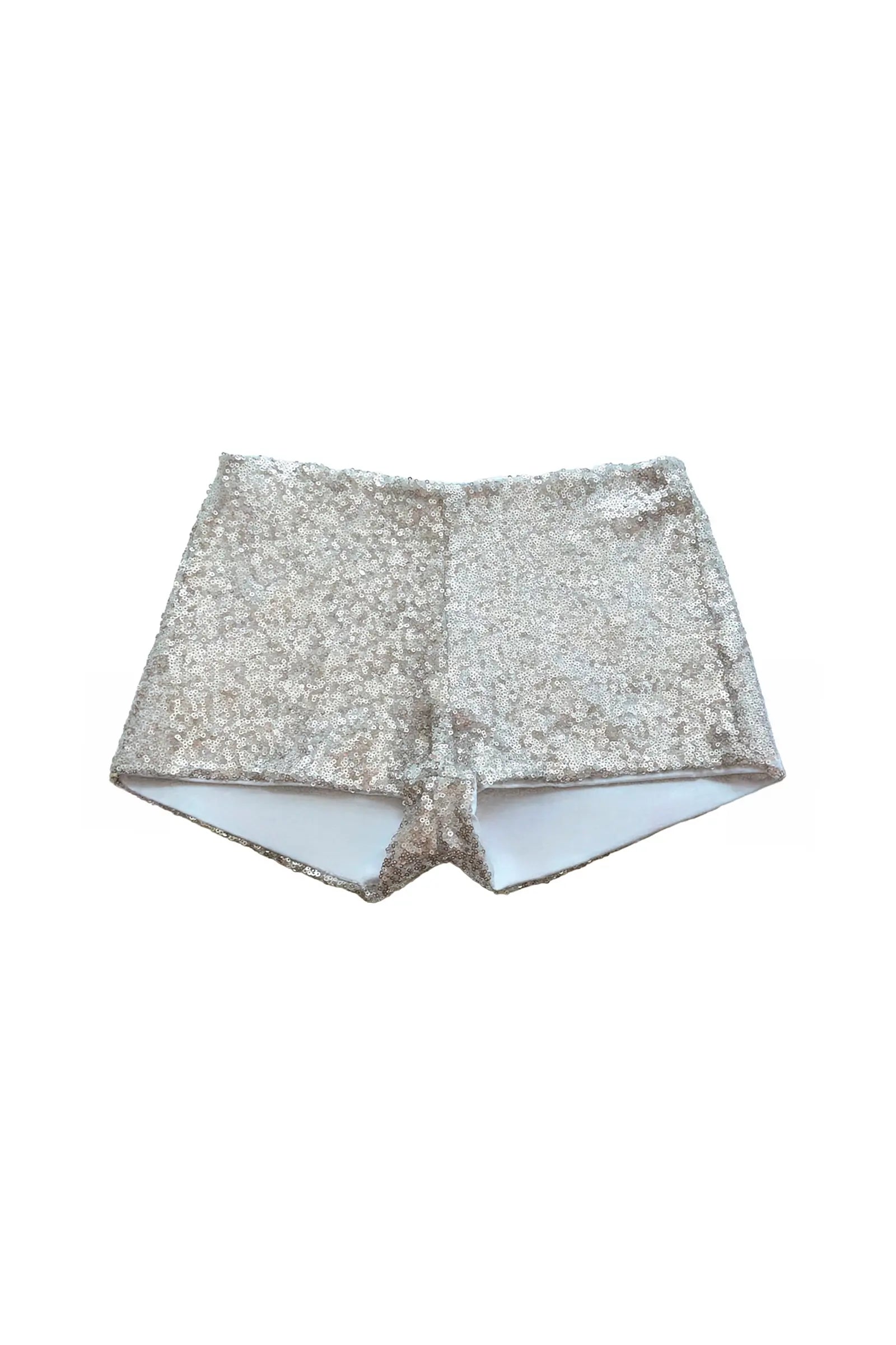 Micro Short Lentejuelas Silver
