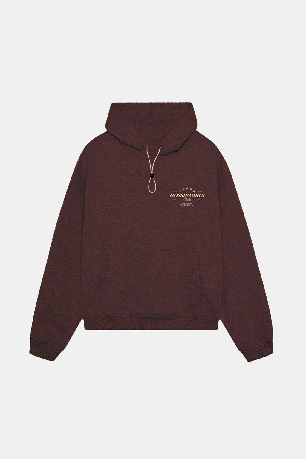 Polerón Hoodie Gossip Girls Mokka-Beige Boxy Fit