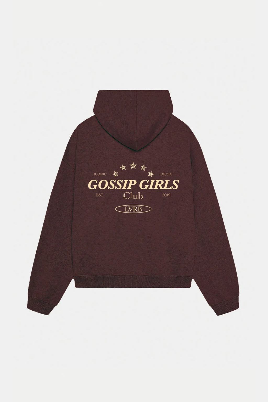 Polerón Hoodie Gossip Girls Mokka-Beige Boxy Fit