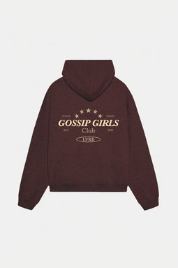 Polerón Hoodie Gossip Girls Mokka-Beige Boxy Fit