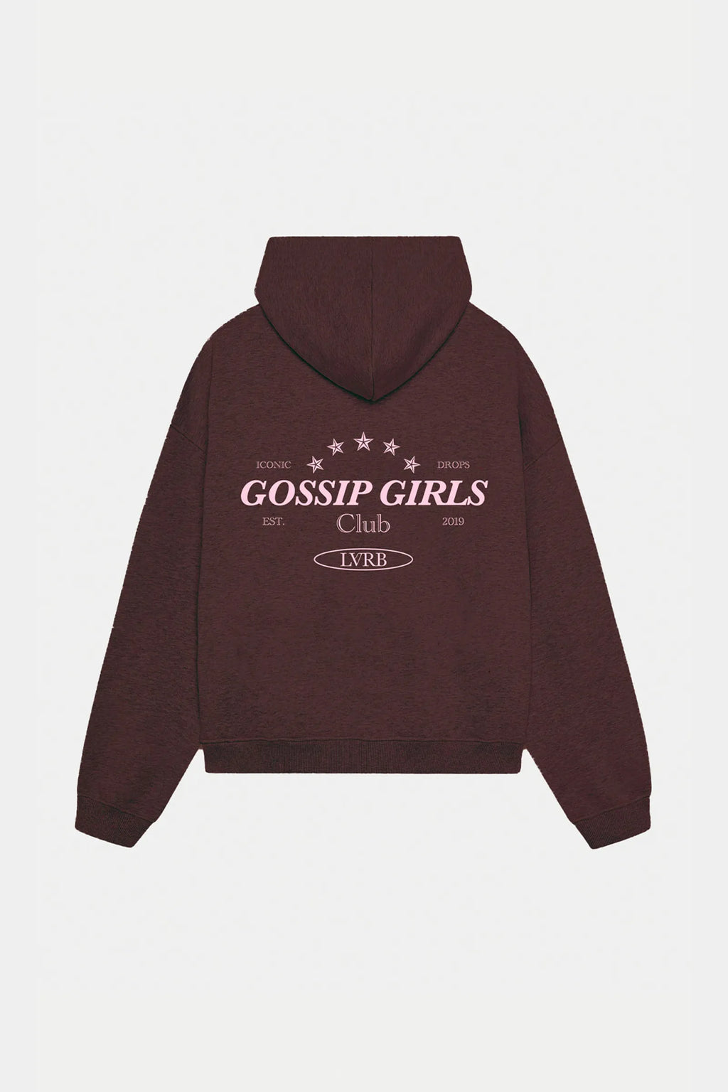 Polerón Hoodie Gossip Girls Mokka-Pink Boxy Fit