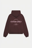 Polerón Hoodie Gossip Girls Mokka-Pink Boxy Fit