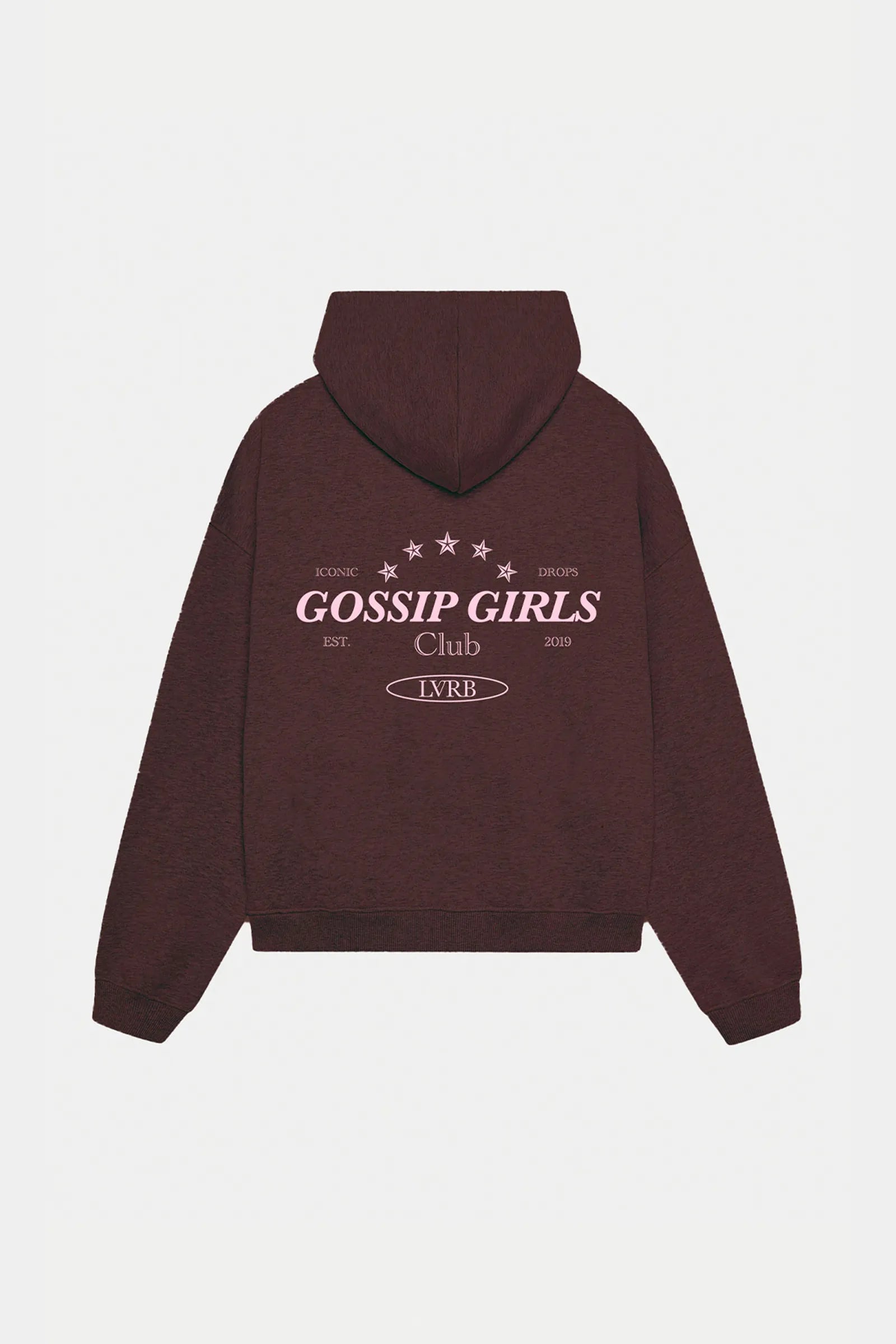 Polerón Hoodie Gossip Girls Mokka-Pink Boxy Fit
