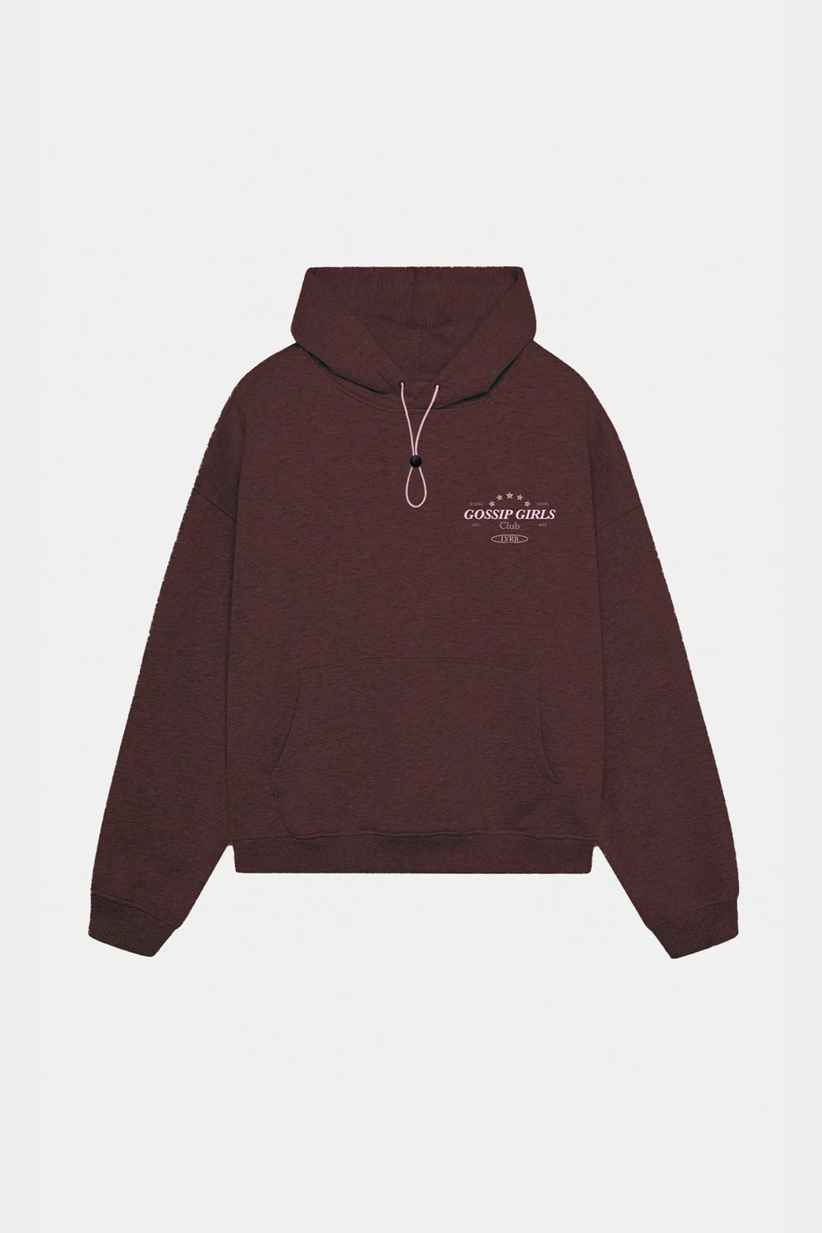 Polerón Hoodie Gossip Girls Mokka-Pink Boxy Fit