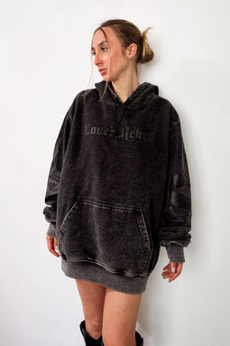 Polerón Hoodie Mafia Tendency Destroyed Black