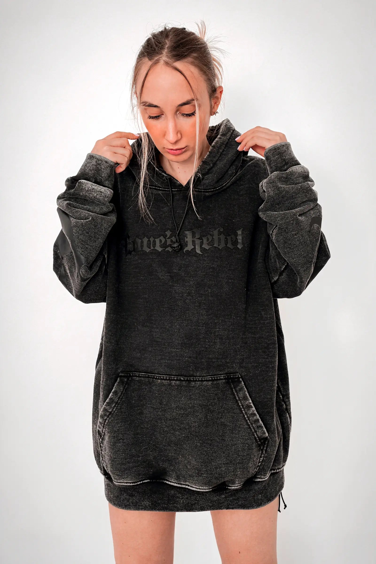 Polerón Hoodie Mafia Tendency Destroyed Black
