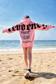 Polerón Hoodie Mafia Tendency Pink Black