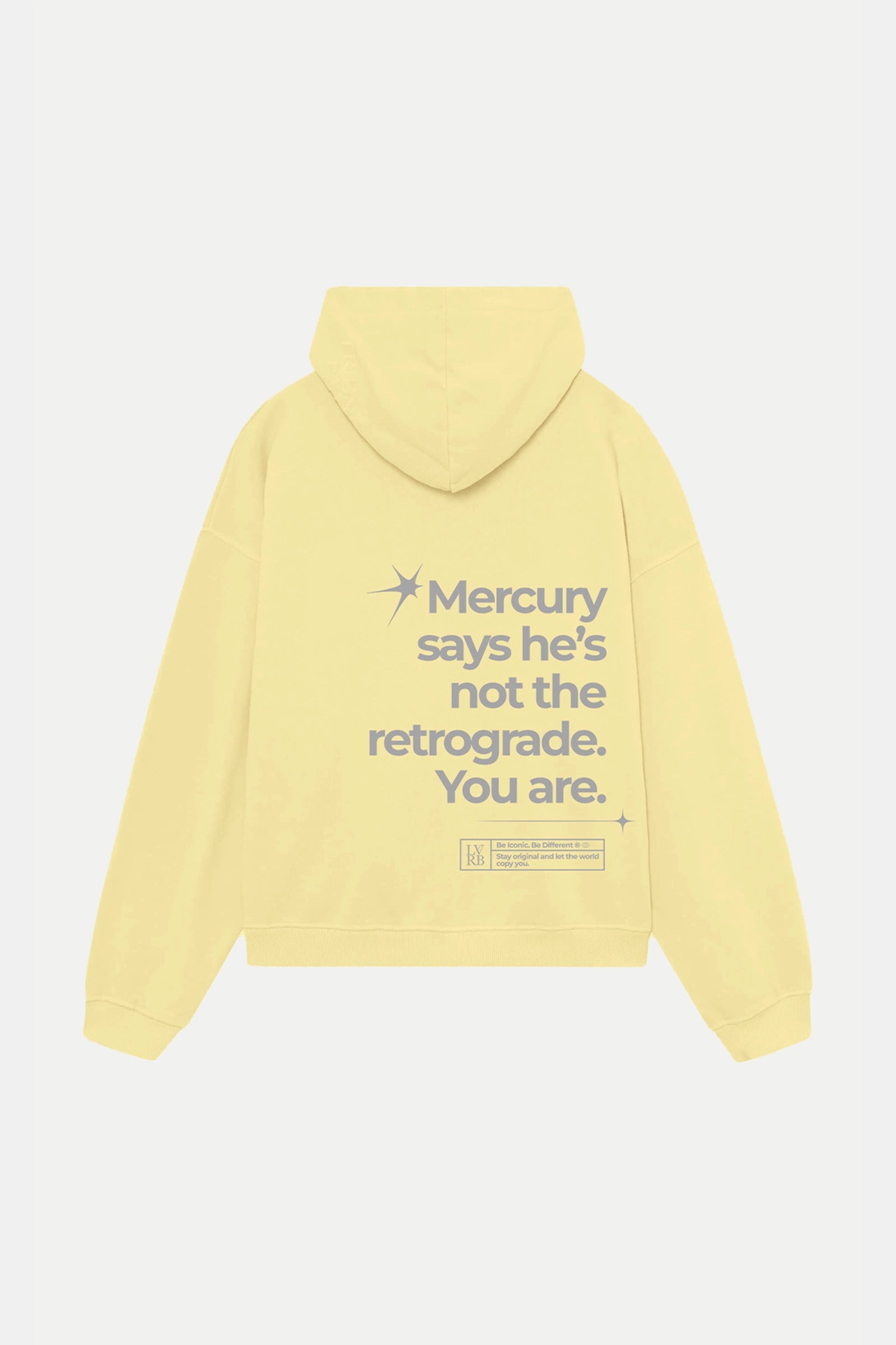 Polerón Hoodie Mercury Butter Grey Boxi Fit