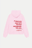 Polerón Hoodie Mercury Pink Red Boxi Fit