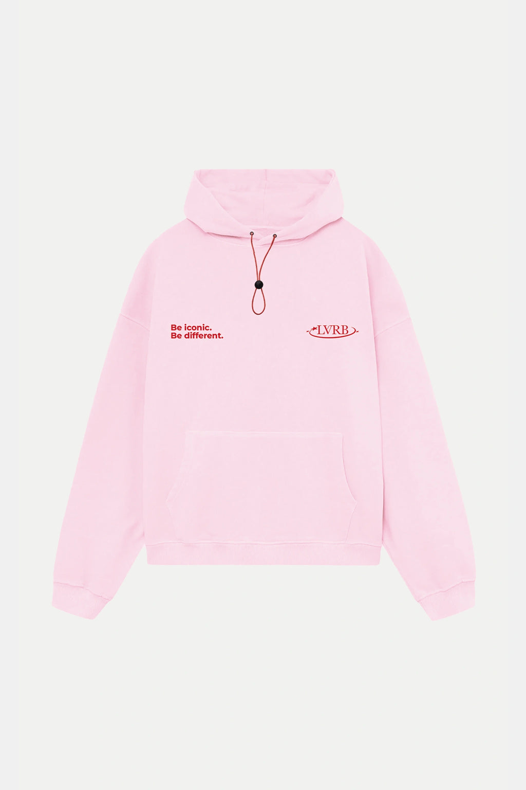 Polerón Hoodie Mercury Pink Red Boxi Fit