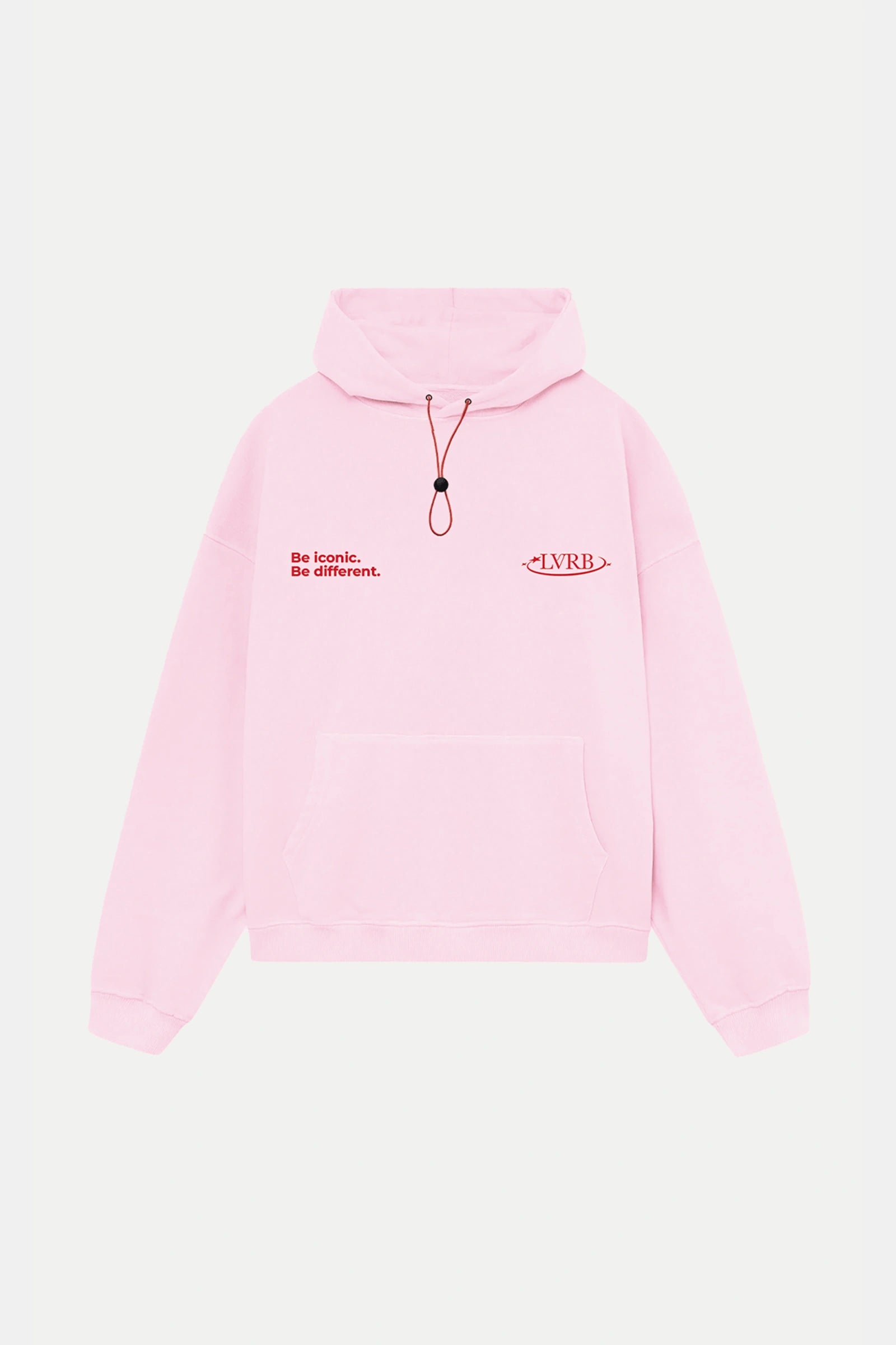 Polerón Hoodie Mercury Pink Red Boxi Fit