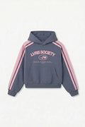 Polerón Hoodie Society Grey Pink